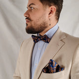 Austin · conjunto de pajarita azul y naranja - Barlovento de Biar