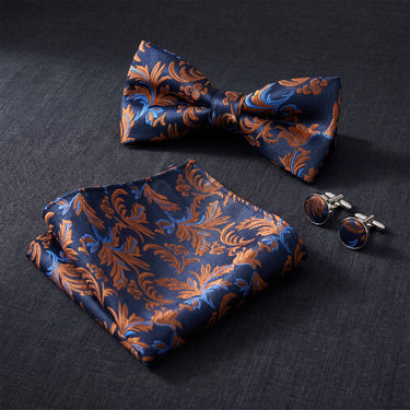 Austin · conjunto de pajarita azul y naranja