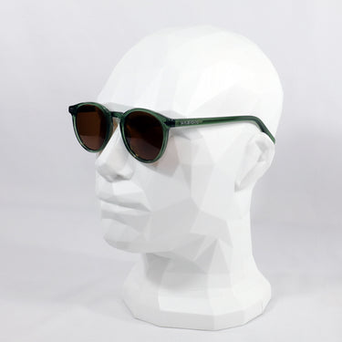 Bolonia · gafas de sol redondas de cristal verde con lentes marrones - Barlovento de Biar