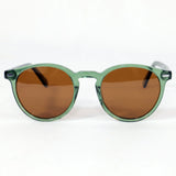Bolonia · gafas de sol redondas de cristal verde con lentes marrones - Barlovento de Biar