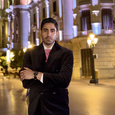 Bovalino · corbata estilo italiano rosa