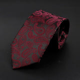Burgundy · corbata con estampado paisley - Barlovento de Biar