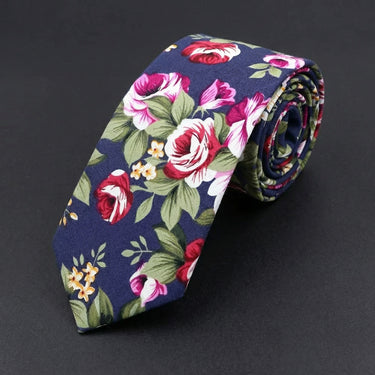 Cabaña de rosas · ESTRECHA · corbata florales