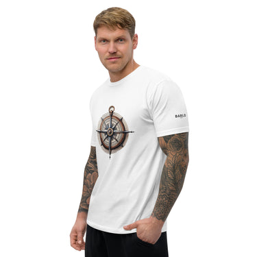 Camiseta muscle Compass en color blanco - Barlovento de Biar