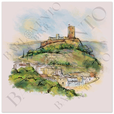 Castillo de Biar impreso en papel de primera calidad - Barlovento de Biar