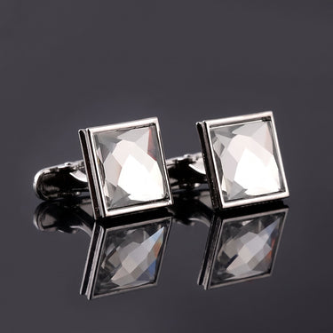 Cepheus · square rhinestone cufflinks