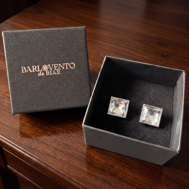 Cepheus · square rhinestone cufflinks