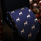 Ciervos · corbata azul con ciervos - Barlovento de Biar