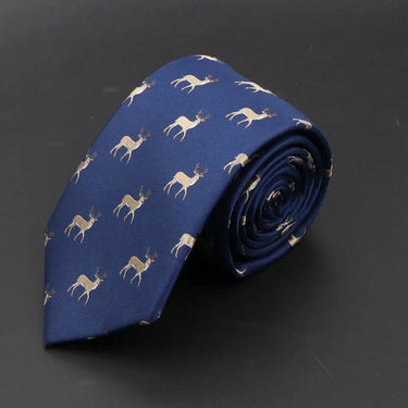 Ciervos · corbata azul con ciervos - Barlovento de Biar