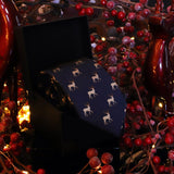 Ciervos · corbata azul con ciervos - Barlovento de Biar