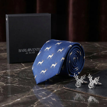 Set de regalo de corbata y gemelos de cazador de Navidad