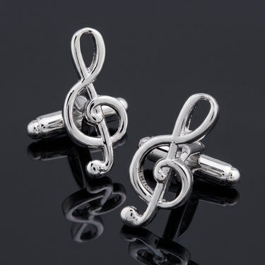 Treble clef · cufflinks for musicians