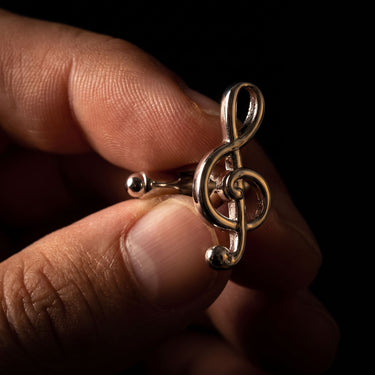 Treble clef · cufflinks for musicians