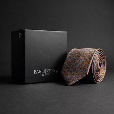 Como · corbata estilo italiano naranja