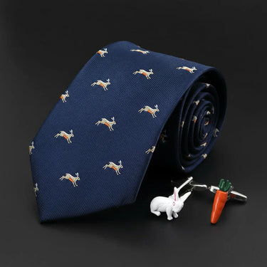 Conjunto de presente Rabbit Hunter Gravata e abotoaduras