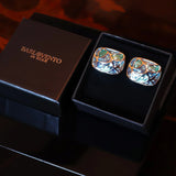 Conjunto de corbata y gemelos con estampado de cachemira - Barlovento de Biar