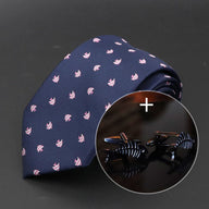 Conjunto de regalo de corbata y gemelos de pesca - Barlovento de Biar
