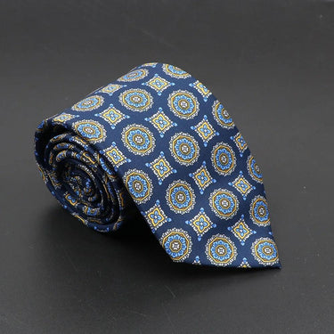 Conjunto de regalo de corbata y gemelos italianos de color azul - Barlovento de Biar