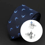 Conjunto de regalo de corbata y gemelos para los pescadores - Barlovento de Biar
