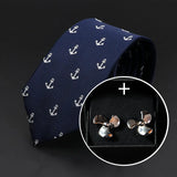 Conjunto de regalo de corbata y gemelos para marineros - Barlovento de Biar