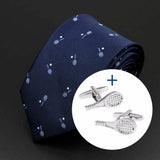 Conjunto de regalo de corbata y gemelos para tenistas - Barlovento de Biar