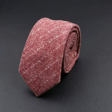 Copenhague · corbata de lana en rosa antiguo con patrón de espiga