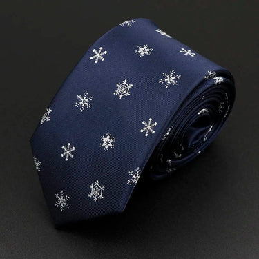 Copos de Nieve · corbata navideña azul - Barlovento de Biar