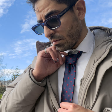 Corazones · corbata de san valentin