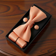 Conjunto de gravata borboleta Dallas laranja