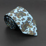 Dijon · corbata con estampado paisley azul cielo - Barlovento de Biar
