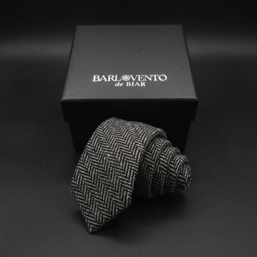 Denmark · black wool tie 
