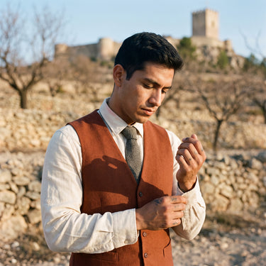 Denmark · black wool tie 