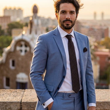 Empoli · conjunto de corbata negra con pañuelo, gemelos y pasador