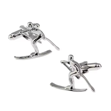 Esquiadores · gemelos de camisa para aficionados al esquí