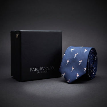 Flamingos brancos · gravata de grife