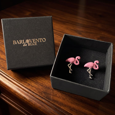 Flamingos · Pink flamingo cufflinks