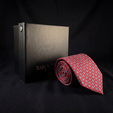Forli red Italian style tie