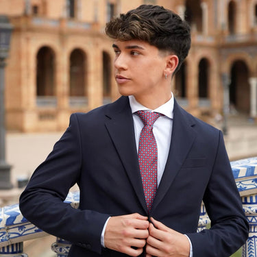 Forli red Italian style tie