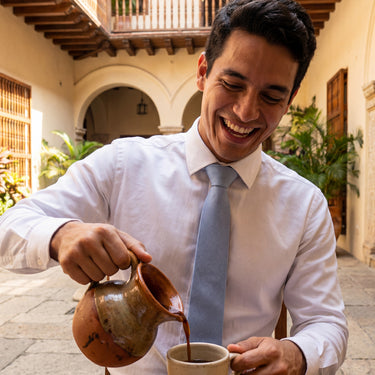 Gibson · corbata celeste suave