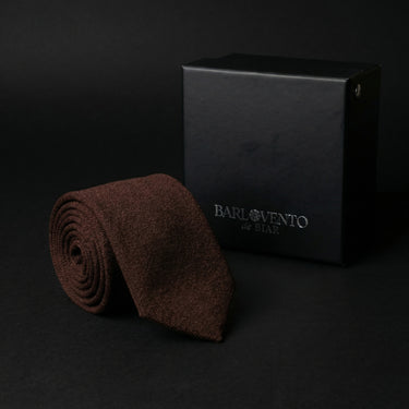 Gobi · corbata marrón chocolate suave
