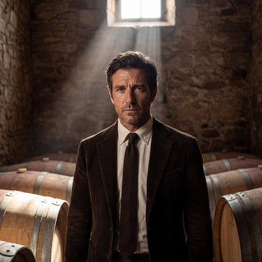 Gobi · corbata marrón chocolate suave