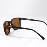 Fornells · gafas de sol marrones con detalles en naranja - Barlovento de Biar