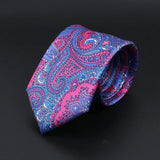 Grasse · corbata con estampado paisley rosado y azul - Barlovento de Biar