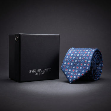 Grosetto · Gravata azul estilo italiano