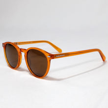 Peñarronda · óculos de sol pretos com lentes polarizadas verdes