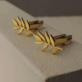 Hojas de olivo dorados · gemelos para olivareros - Barlovento de Biar