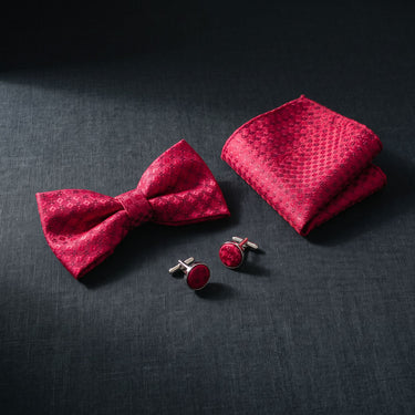 Lafayette red bow tie set