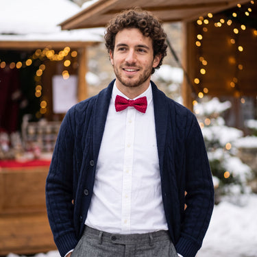 Lafayette red bow tie set