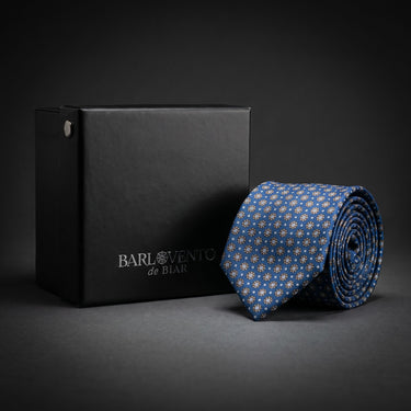 Lecce · Gravata azul estilo italiano