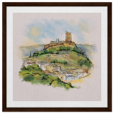 Lienzo enmarcado del Castillo de Biar - Barlovento de Biar